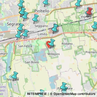 Mappa Via Papa Giovanni, 20053 Rodano MI, Italia (3.3335)