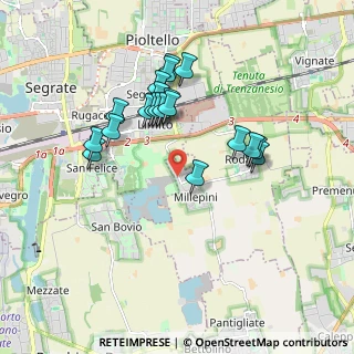 Mappa Via Papa Giovanni, 20053 Rodano MI, Italia (1.6565)