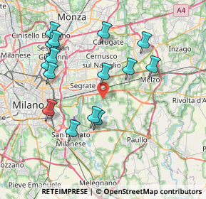 Mappa Via Papa Giovanni, 20053 Rodano MI, Italia (7.91)