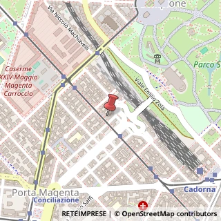 Mappa Via Vincenzo Monti, 42, 20123 Milano, Milano (Lombardia)
