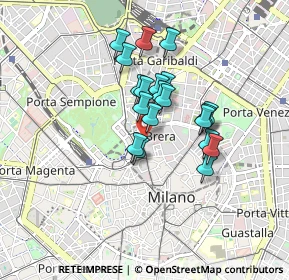 Mappa Via S. Carpoforo, 20121 Milano MI, Italia (0.6515)