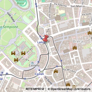 Mappa Foro Buonaparte, 54, 20121 Milano, Milano (Lombardia)