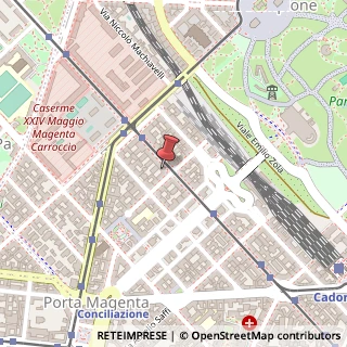 Mappa Via Vincenzo Monti, 47, 20123 Milano, Milano (Lombardia)