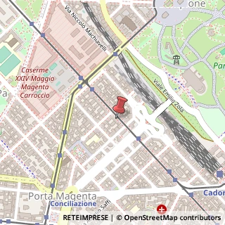 Mappa Via Vincenzo Monti, 41, 20123 Milano, Milano (Lombardia)