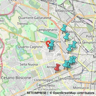 Mappa Via Privata Armida Barelli, 20148 Milano MI, Italia (1.86727)