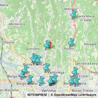 Mappa Via Indentro, 37127 Verona VR, Italia (2.82833)