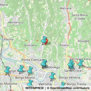 Mappa Via Indentro, 37127 Verona VR, Italia (3.24667)
