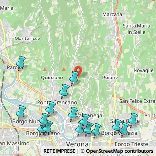 Mappa Via Indentro, 37127 Verona VR, Italia (3.13688)