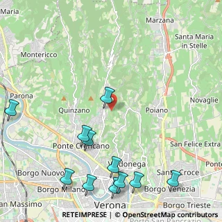 Mappa Via Indentro, 37127 Verona VR, Italia (2.85818)