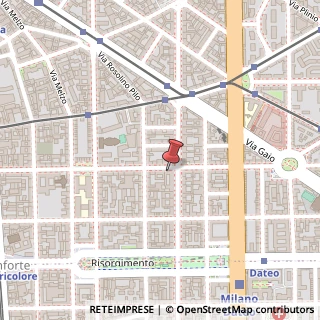 Mappa Via Gustavo Modena, 20, 20129 Milano, Milano (Lombardia)