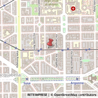 Mappa Via Beato Angelico, 21, 20133 Milano, Milano (Lombardia)