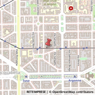 Mappa Via Beato Angelico,  21, 20133 Milano, Milano (Lombardia)