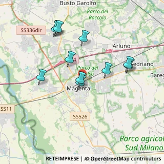 Mappa Via Toti, 20013 Magenta MI, Italia (3.68091)