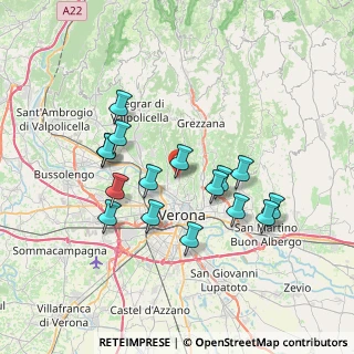 Mappa Via degli Asi, 37127 Verona VR, Italia (6.55813)