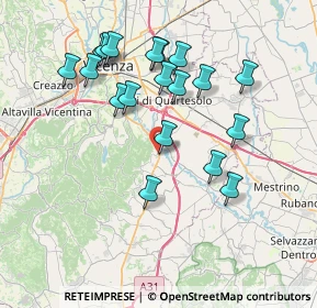 Mappa Piazza Monsignor Caneus, 36023 Longare VI, Italia (7.34842)