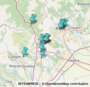 Mappa Via Statale Lago di Viverone, 10010 Burolo TO, Italia (10.07)