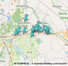Mappa Via Statale Lago di Viverone, 10010 Burolo TO, Italia (1.0675)