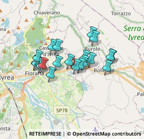 Mappa Via Statale Lago di Viverone, 10010 Burolo TO, Italia (1.336)