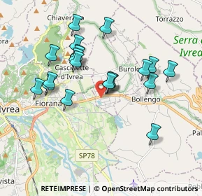 Mappa Via Statale Lago di Viverone, 10010 Burolo TO, Italia (1.739)