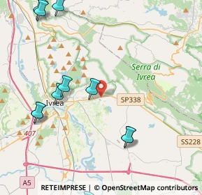 Mappa Via Statale Lago di Viverone, 10010 Burolo TO, Italia (5.6275)