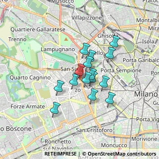 Mappa Via Varazze, 20149 Milano MI, Italia (1.21667)