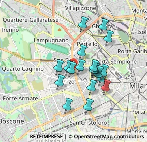 Mappa Via Varazze, 20149 Milano MI, Italia (1.39737)