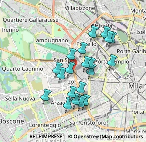 Mappa Via Varazze, 20149 Milano MI, Italia (1.523)