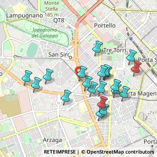Mappa Via Varazze, 20149 Milano MI, Italia (0.9555)