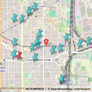 Mappa Via dei Contarini, 20133 Milano MI, Italia (0.638)