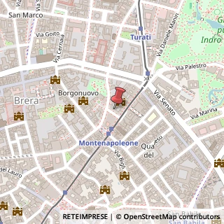 Mappa Via Gastone Pisoni, 2, 20121 Milano, Milano (Lombardia)