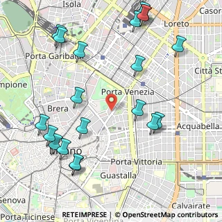Mappa Via Marina, 20121 Milano MI, Italia (1.3025)