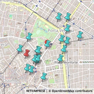 Mappa Via Marina, 20121 Milano MI, Italia (0.516)