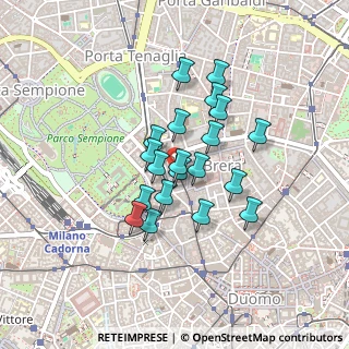 Mappa Via Mercato, 20121 Milano MI, Italia (0.32)