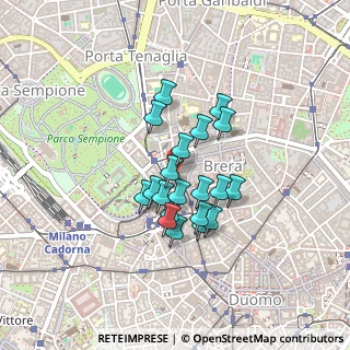 Mappa Via Arco, 20121 Milano MI, Italia (0.3135)