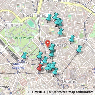 Mappa Via Arco, 20121 Milano MI, Italia (0.4855)