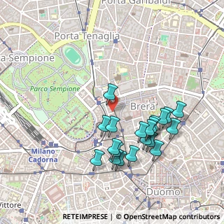 Mappa Via delle Erbe, 20121 Milano MI, Italia (0.4665)