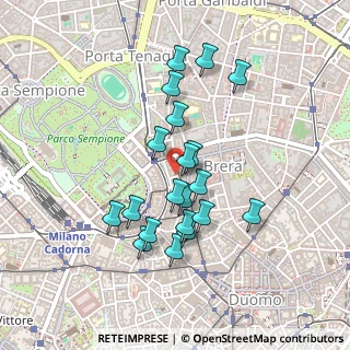 Mappa Via delle Erbe, 20121 Milano MI, Italia (0.398)