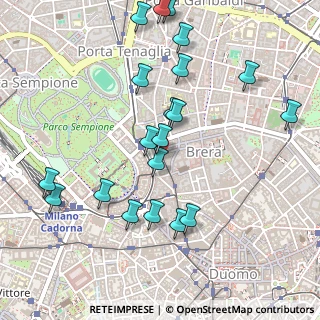 Mappa Via delle Erbe, 20121 Milano MI, Italia (0.5455)