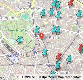 Mappa Via Arco, 20121 Milano MI, Italia (0.688)