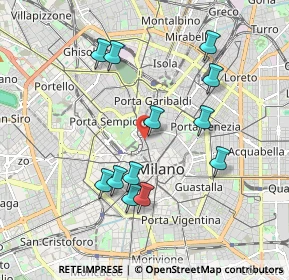 Mappa Via Arco, 20121 Milano MI, Italia (1.84167)