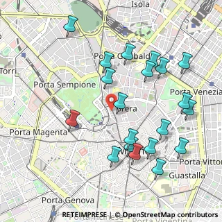 Mappa Via delle Erbe, 20121 Milano MI, Italia (1.079)