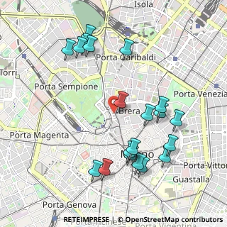 Mappa Via Mercato, 20121 Milano MI, Italia (1.09)