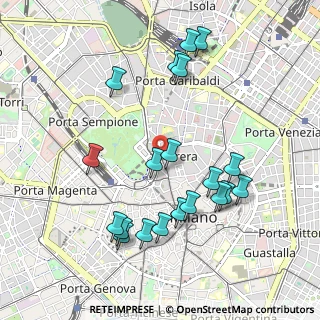 Mappa Via Arco, 20121 Milano MI, Italia (1.0315)
