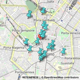Mappa Via Arco, 20121 Milano MI, Italia (0.832)
