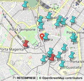 Mappa Via Arco, 20121 Milano MI, Italia (1.079)