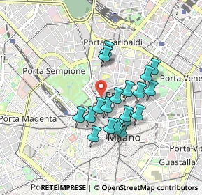 Mappa Via delle Erbe, 20121 Milano MI, Italia (0.7115)
