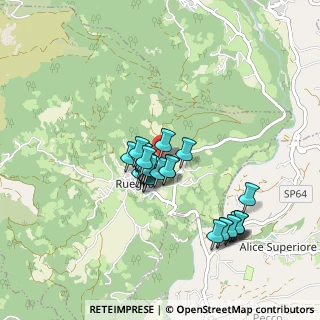 Mappa Via Martiri della Libertà, 10010 Rueglio TO, Italia (0.73704)