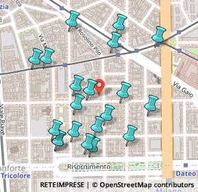 Mappa Via Gustavo Modena, 20129 Milano MI, Italia (0.2565)