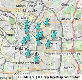 Mappa Via Gustavo Modena, 20129 Milano MI, Italia (1.29308)