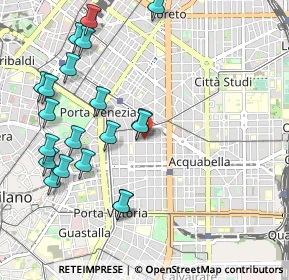 Mappa Via Gustavo Modena, 20129 Milano MI, Italia (1.157)